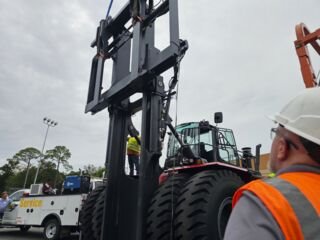 The largest forklift in America helps get things moving for renewable energy supplier